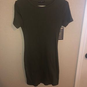Olive Green Mini Dress